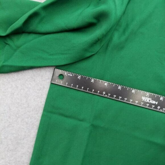 J Crew Green Puff Sleeve Keyhole Neckline Crepe Top Blouse BL711 Women Size  XSP - Picture 14 of 15